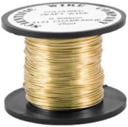 Copper Craft Wire Golden Enamelled 6m Coil 0.8mm Thick for Jewellery Making, Crafts Projects, Wire Wrapping, Beading and More