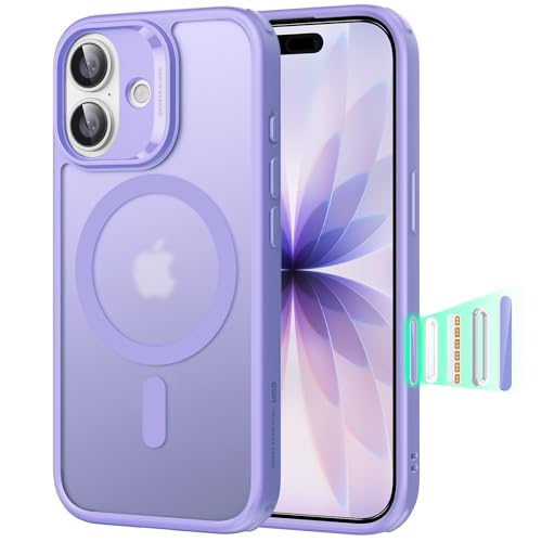 【3倍米軍MIL規格・MagSafe対応】ESR iPhone 17 ケース ワイヤレス充電 iphone17用 カメラボタン付き SGS認証 エアガードコーナー 黄変防止 耐衝撃 PC背面TPUバンパー 指紋防止 高耐久性 マグネットスマホケース Qi2.2対応 最大25W高速充電 マグセーフ いphone17ケース アイフォン17専用Classicシリーズ(フロストパープル)