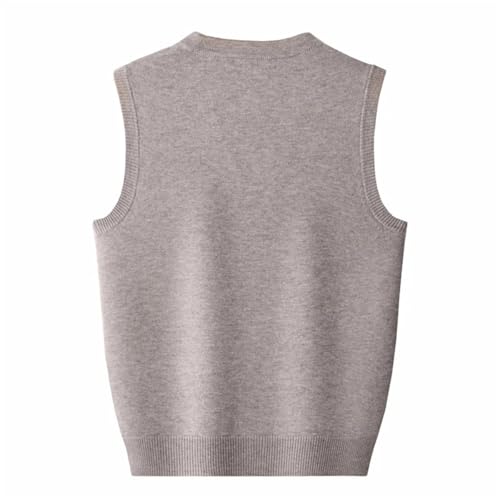 Men's Fashion Cashmere Cardigan Vest Casual V-Neck Sleeveless Cardigan2
