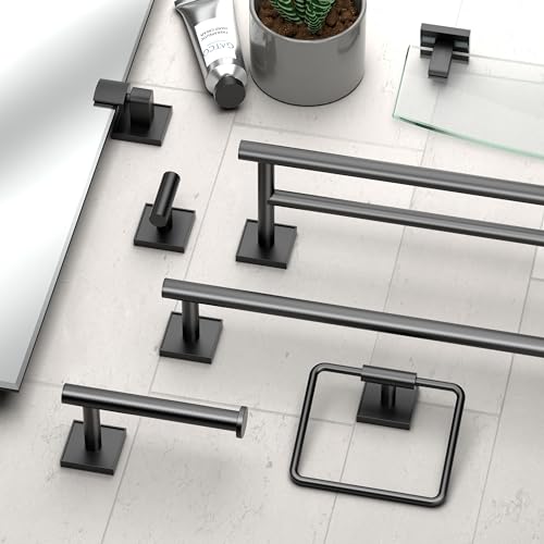 Image of Gatco 5611MX Mode Towel Bar, 18 Inch, Matte Black