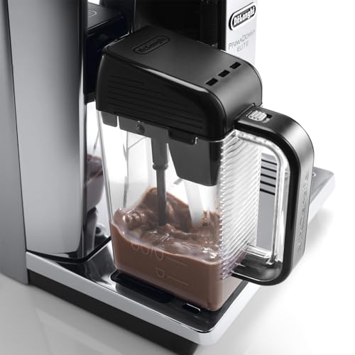 De'Longhi PrimaDonna Elite Experience ECAM650.85.MS, Machine à Café Grain Automatique, Buse vapeur pour Mousser le Lait, Machine à Expresso et Cappuccino, Connectable à L'App, Acier Inoxydable, Métal