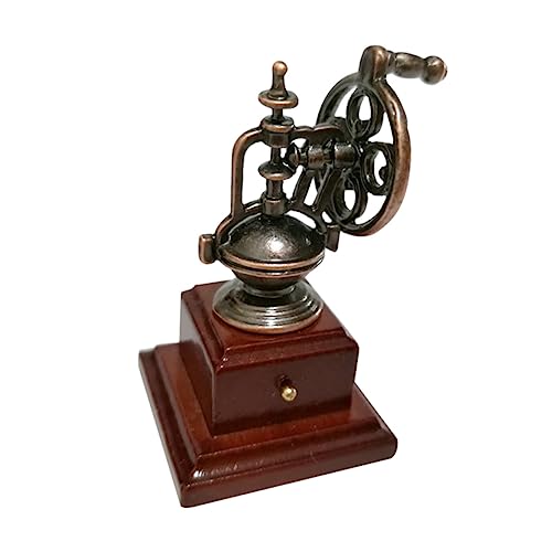 TOYANDONA Modelo de cafetera Cafeteria Coffee Machine cespino muñeco cafwtera decoración Mini cafetera Adorno doméstico Realista Juguete para Juego de imitación Juguete de simulación Madera