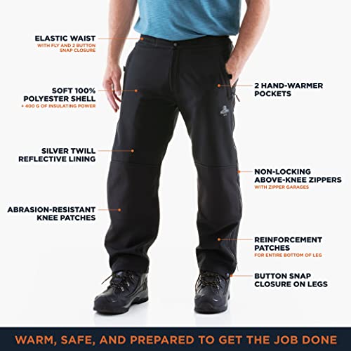 RefrigiWear Water-Resistant Warm Insulated Softshell Pants -20F Protection3