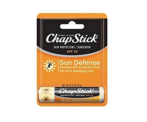 Chapstick Sun Defense SPF 25, 15 Ounce (Pack of 12)