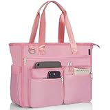 WELIDAY Large Tote Bag For Women, Travel Shoulder Bag Utility Handbag with Multiple Pockets for Gym, Work, Travel