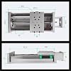 RATTMMOTOR ZBX150-100mm/3.94 Stroke CNC Linear Stage Motion Actuator X/Y/Z Axis Cross Sliding Table Double Linear Slide Rail Guide 1605 Ballscrew with Limit Switch+Motor Mount Bracket for CNC Router