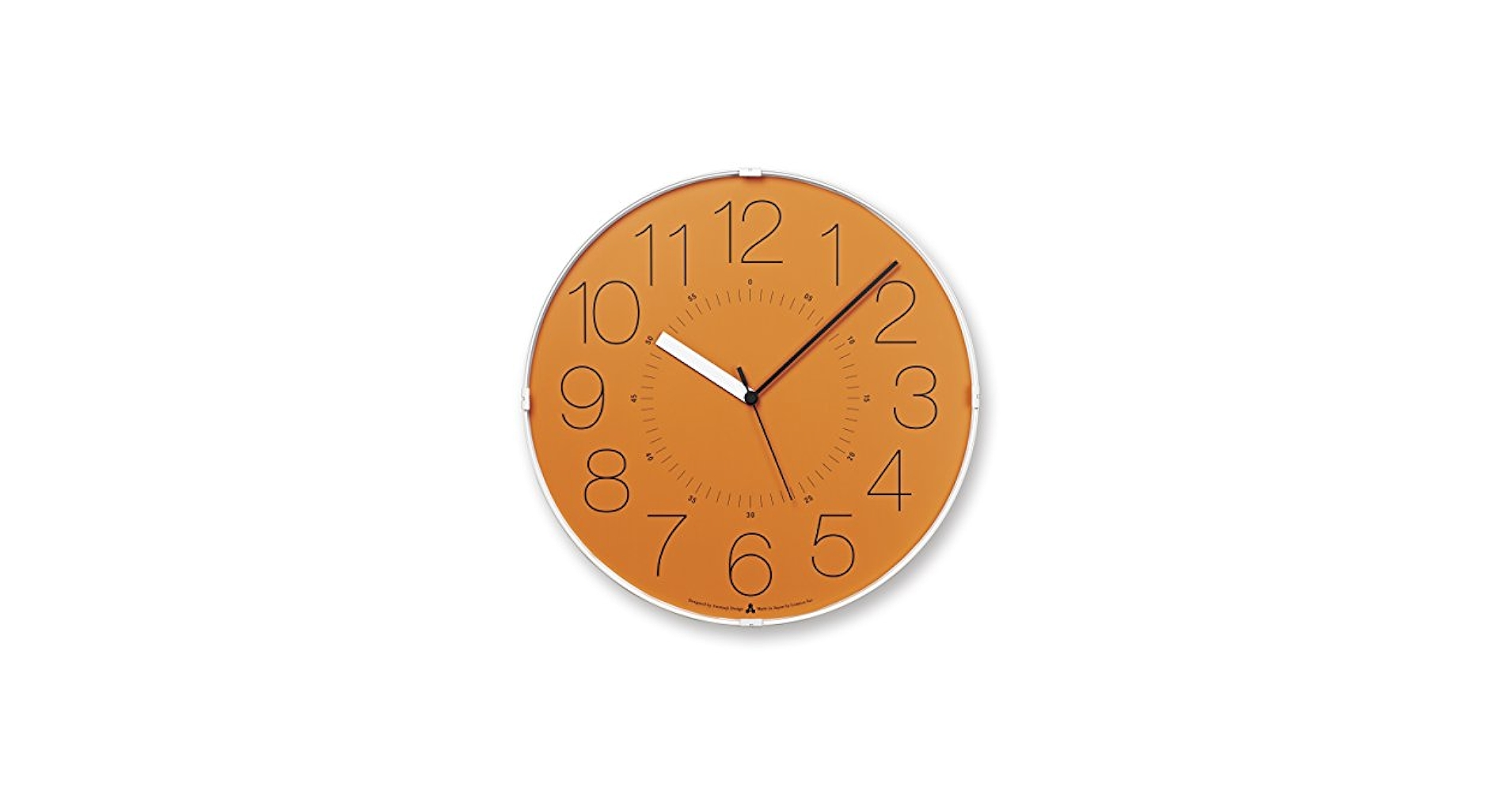 Amazon.com: Remnos CARA AWA21-01OR Lemnos Wall Clock, Analog