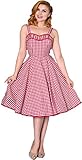 Sheen ANNGIE Vintage GINGHAM Pepita Träger Retro SWING Dress Kleid Rockabilly