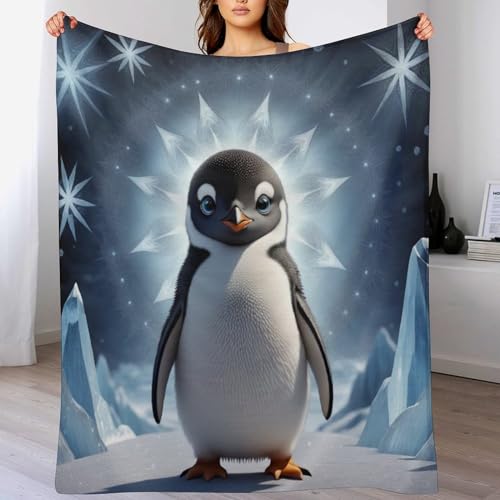 Couverture pingouin pour des soirées cocooning douillettes sur le canapé - 2