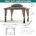 GAOMON 10'x12' Hardtop Gazebo, Outdoor Polycarbonate Double Roof Canopy, Aluminum Frame Permanent Pavilion with Curtains and Netting, Sunshade for Garden, Patio, Lawns