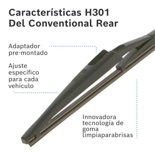 Miniatura 6 de Bosch Limpiaparabrisas Trasero H 301, 30 Cm