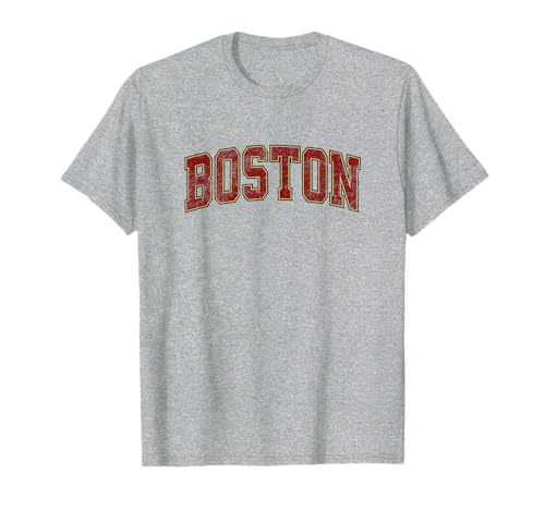 Boston Massachusetts MA Athletisches Sportdesign im Vintage-Stil T-Shirt