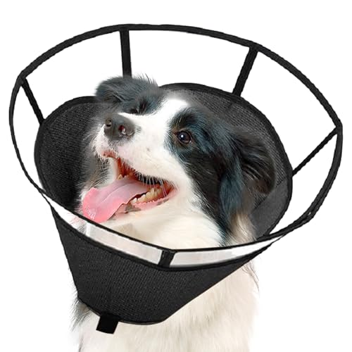 小型犬用エリザベスカラー | 調整可能 舐め防止 ガード,通気性 子犬 用 コーン | 猫のケアと傷の保護と首のケアと健康維持のために