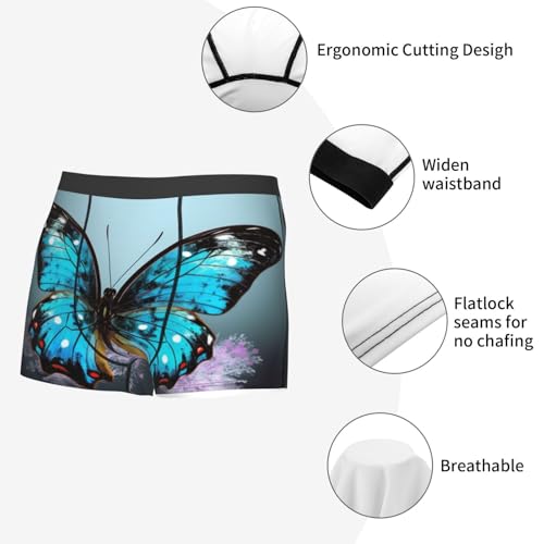 Men's Underwear Beautiful butterfly Boxer Briefs Ultra Breathable Stretch Mens Moisture Wicking Underwear2