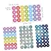 Gadpiparty 12sheets Tear Resistant Page Reinforcement Stickers Adhesive Hole Protectors for Binders and Notebooks