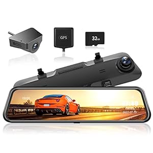 WOLFBOX G840H-1 2.5K Dashcam met Achteruitrijcamera en 12″ IPS Touchscreen