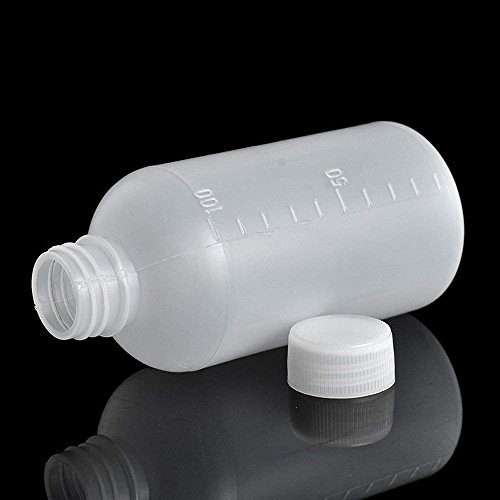 Gdgy 20Pcs 100Ml, 3.4Oz Pe Plastic Empty Small Mouth Graduated Lab Chemical Container Reagent Bottle Sample Sealing Liquid Medicine Bottle (20Pcs 100Ml, 3.38) #TOP5