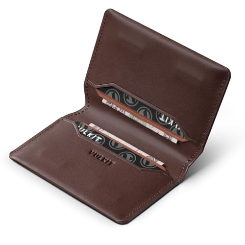 Image of VULKIT Slim Minimalist Card Holder RFID Blocking Leather Credit Card Holder Front Pocket Wallet Magnetic Closure