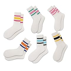 6-pair Pack in Light Blue and Multi-color