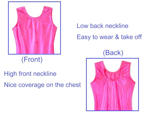 Image of Domusgo Gymnastics Leotards for Girls Sparkly One Piece Biketard Size 1-10Y