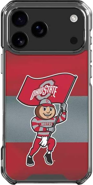 Skinit Clear Phone Case Compatible with iPhone 17 Pro Max - Officially Licensed Ohio State University The Ohio State Buckeyes Design