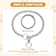 AUAUY Kettenhundkragen, Edelstahl Hundehalskette, Verstellbare Hunde Halsband mit Verbindungsverschluss, Hunde Kette zum Hundetraining, Halskette Flache P-Kettenkragen für Hunden (L: 55 cm, Ø 3,0 mm)