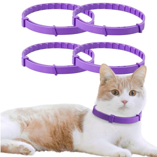 4 Pack Calming Collar for Cats & Kittens - Cat Pheromone Collars for Anxiety Relief for Peeing,Meowing,Fighting,Scratching - image 8