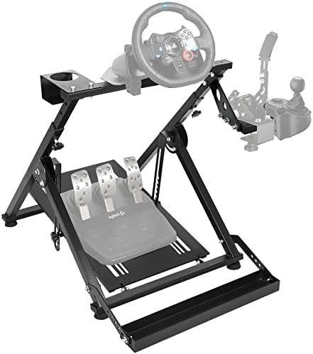 Marada Steering Wheel Stand X Body Racing Simulator Steering Wheel Stand Foldable & Tilt-Adjustable for G29 G920 T300RS T150 Wheel, Shifter,Pedals and Handbrake NOT Included