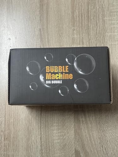 PANACARE Seifenblasenmaschine, Automatische Seifenblasenmaschine 10000+Blasen/Min mit Wiederaufladbare Akku|2*Seifenblasenlösung|Bunte Lichter, Tragbar Bubble Machine für Geburtstag, Party, Hochzeit