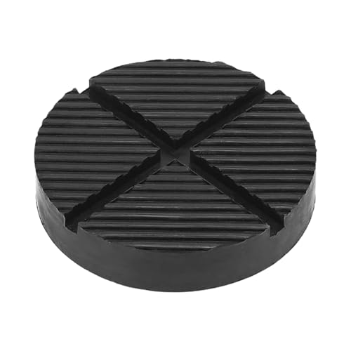Universal Gummiauflage Wagenheber Gummiauflage für Wagenheber Hebebühnen mit Rillen, 125 X 26mm Schwarz