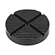 Universal Gummiauflage Wagenheber Gummiauflage Wagenheber mit Rillen für Wagenheber Hebebühnen Wagen 125 X 26mm Schwarz Für Wagenheber und Hebebühnen