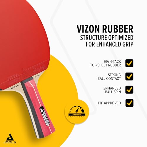 JOOLA Table Tennis Bats, Team Junior,Ping Pong Racket,All-Round
