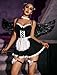 Avidlove Sexy Maid Lingerie for Women Maid Costume French Maid Outfit Lingerie Dress Sets Black M