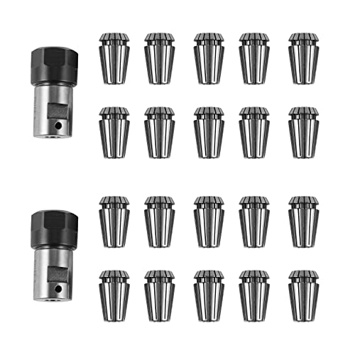 Eoslcusmvl 20 Unids Er16 Spring Collet Motor Eje 8 mm Extensión Varilla Tenedor Cnc Torno de Fresado Herramienta de Máquina de Grabado