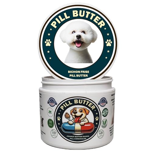 Bichon Frise Dog Treats to Wrap Pills (+100 Breeds) Jar of Non-Sticky Moldable Paste Made of Real...
