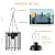 KOOPER Solar Lanterns Outdoor Waterproof, Upgraded Bright Hanging Solar Lights Outdoor Lanterns Decorative, Auto ON/Off Metal Hanging Lantern Lights for Porch Yard Patio Garden Decor 2 Pack