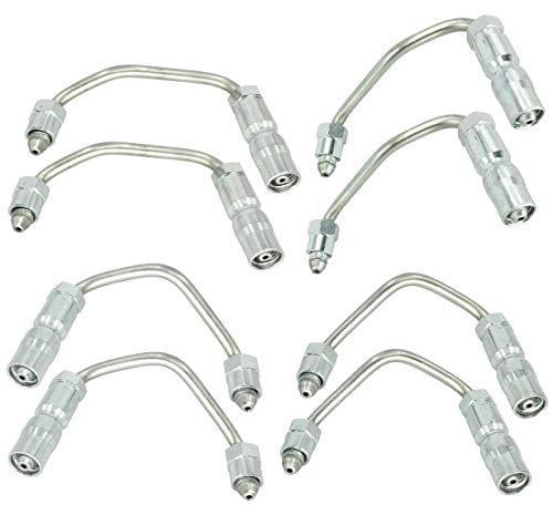 Fuel Injector Supply Line Lines For 01-04 Chevrolet GMC Chevy 6.6L Duramax LB7 Cylinders 1 2 3 4 5 6 7 8 Full Set Replaces OE#s 97188723, 97188722, 97188721, 97188720