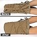 IDOGEAR Tactical Pouch Molle Drawstring Magazine Dump Pouch Mag Recycling Pouch Universal Bag (Coyote Brown)