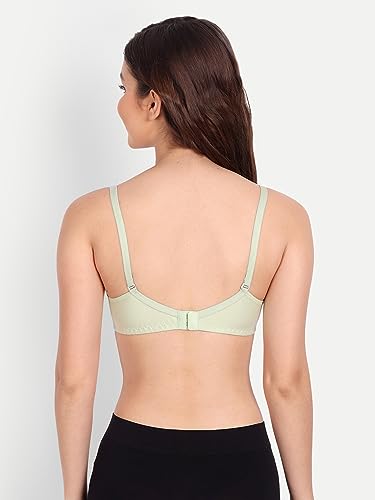 Image of Women Non Padded Bra - Made of Pure Cotton Full Coverage Non Wired Soft Cup for T-Shirt Saree Dress and for Everyday