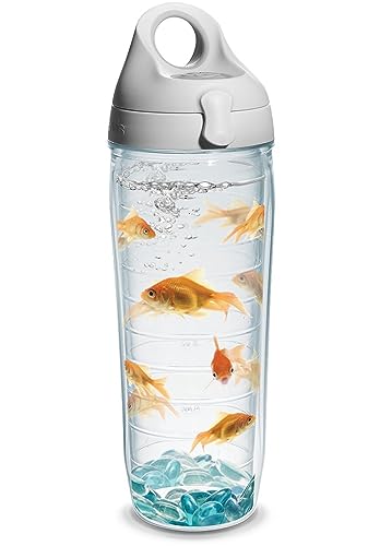Tervis Goldfish Made in USA Double Walled Insulated Tumbler Travel Cup Keeps Drinks Cold & Hot, 24oz...