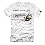 Design/Druck aus Deutschland Das Schlichte stolze Edelweiß Gebirgsjäger Spruch Sohn Vater Lied T-Shirt#32535, Größe:XXL, Farbe:Weiß