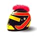 Produktbild Helm-Irokese für den Motorradhelm, Crosshelm, Motocrosshelm oder Skihelm - Irokesenaufsatz Punk - Helm-Aufkleber Helm-Cover (Pink)
