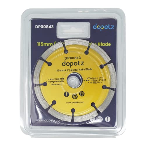 Dapetz ® Diamond Disc Mortar Raking Disc 115mm 4.5" Diamond Pointing Raker Disc Angle Grinder Blade Masonry Ideal for Grinding Crimped Mortar for Re-Pointing Work Mortar Raker 3 Dapetz ® Diamond Disc Mortar Raking Disc 115mm 4.5" Diamond Pointing Raker Disc Angle Grinder Blade Masonry Ideal for Grinding Crimped Mortar for Re-Pointing Work Mortar Raker - Image 3