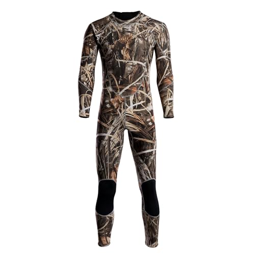 Dressnu Neoprenanzug für Herren, Camouflage, verdickt, kalt, warm, tiefes Tauchen, Bild, Farbe 1 2XL