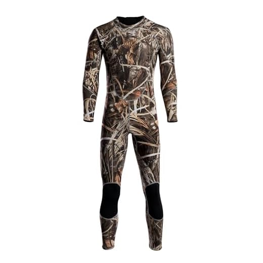Dressnu Neoprenanzug für Herren, Camouflage, verdickt, kalt, warm, tiefes Tauchen, Bild, Farbe 1 2XL