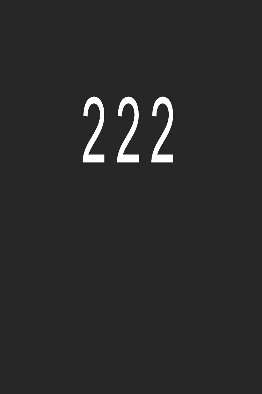 222: Blank Lined Journal Notebook (6 x9 inches) - 110 Pages