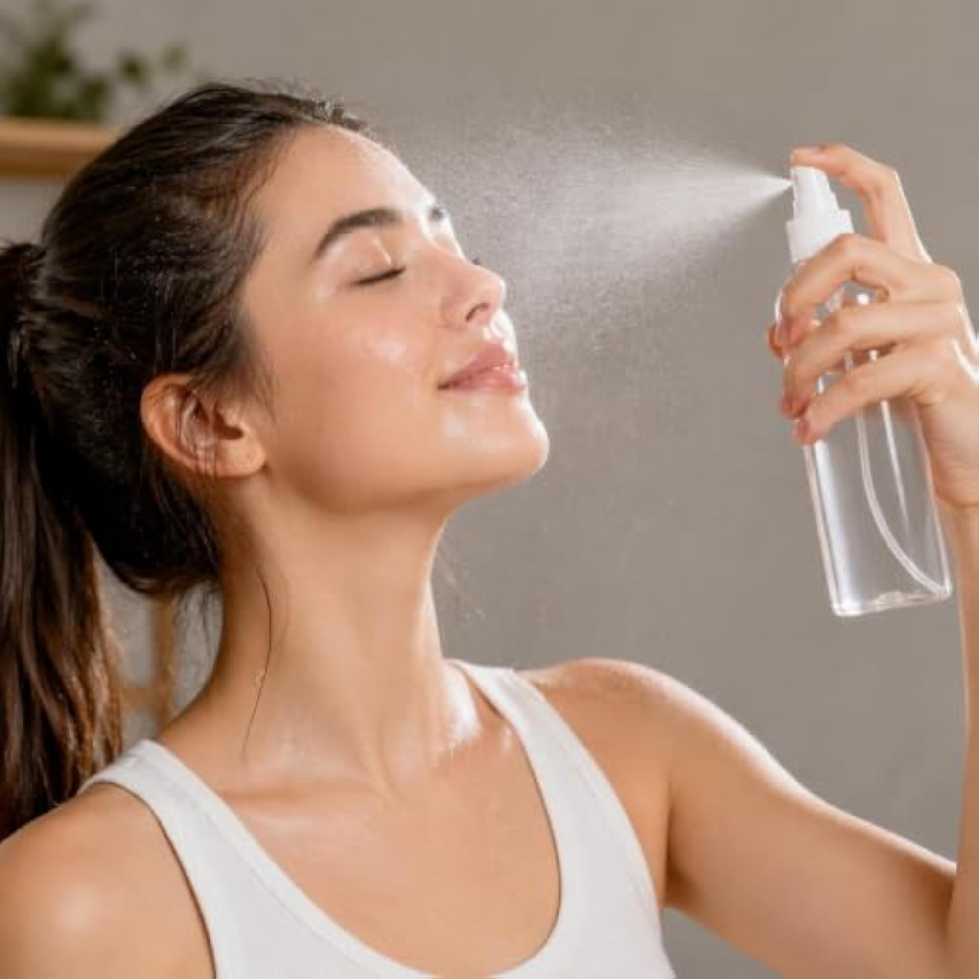 200ml Transparent Spray Bottle, Refillable & Reusable