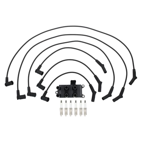 ApplianPar Ignition Coil and Spark Plug Wires Set for Ford