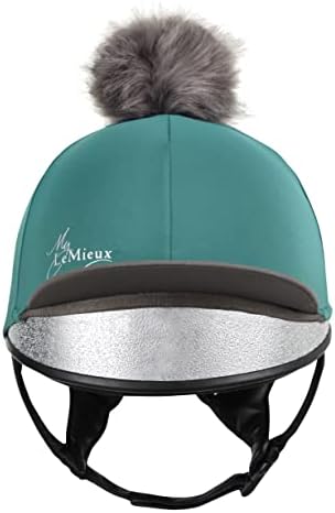 LeMieux Unisex Pompom Hat Silk - Breathable Headwear with 4 Way Stretch Fabric - Snug & Secure Fit - One Size