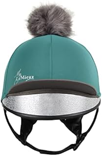 LeMieux Unisex Pompom Hat Silk - Breathable Headwear with 4 Way Stretch Fabric - Snug & Secure Fit - One Size